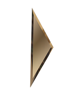 Бронзовая плитка "Вытянутый Ромб" боковая